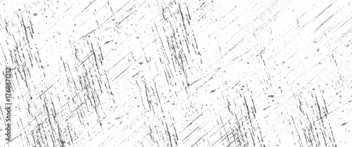 Vector Abstract Black And White Grunge Brush Texture Ink Stroke Background	