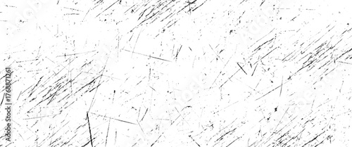 Vector Abstract Black And White Grunge Brush Texture Ink Stroke Background	