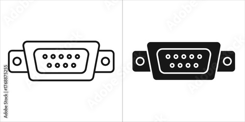 Vga connector icon