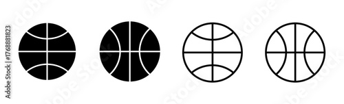 Basketball icon set. Basketball ball icon. Basketball logo vector icon