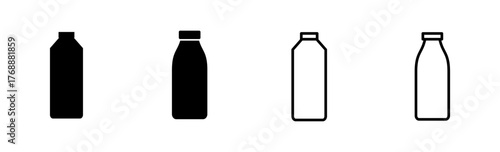 Bottle icon set. bottle vector icon