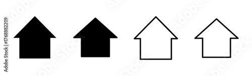 House icon set. Home icon vector