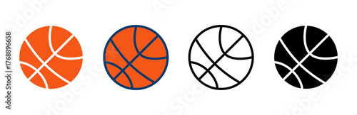 Basketball icon vector isolated on white background. Basketball ball icon. Basketball logo vector icon