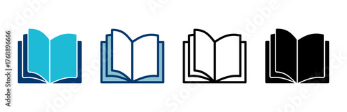 Book icon vector isolated on white background. Book vector icon. ebook icon