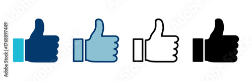 like icon vector isolated on white background. Thumbs up icon. social media icon