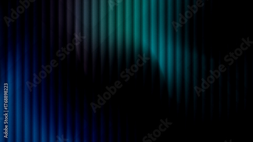 dark blue teal gradient with vertical lines on a black background a textured look featuring cool glow soft stripes