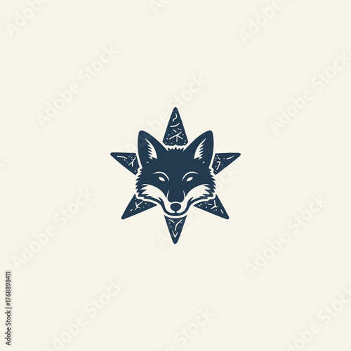 Star fox logo vector icon illustration