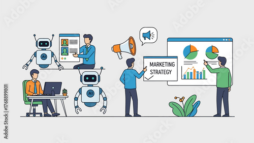 AI-Powered Marketing Strategy: Human and Robot Collaboration in Business