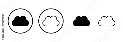 Cloud icon logo design. cloud sign and symbol