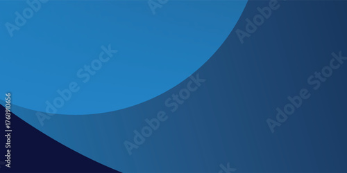 Gradient blue abstract background with a soft curve and smooth lighting.