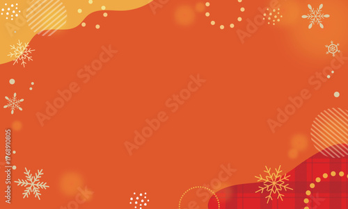 冬のかわいいあったかいイラスト背景素材