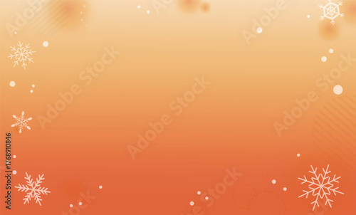 あたたかな冬のイメージ背景イラスト