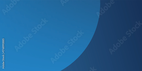 Gradient blue abstract background with a soft curve and smooth lighting.