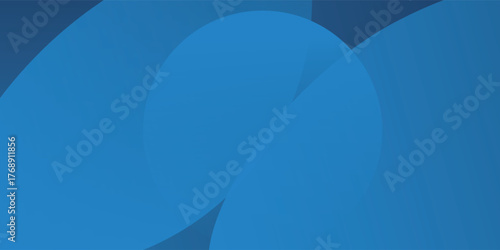 Gradient blue abstract background with a soft curve and smooth lighting.
