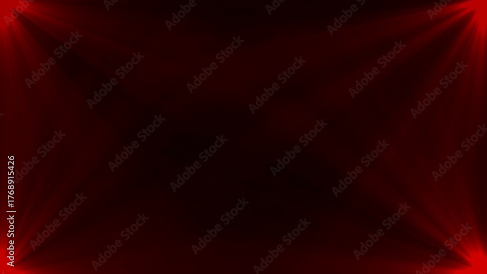 Fototapeta premium Red Spotlight Beams on Dark Background image