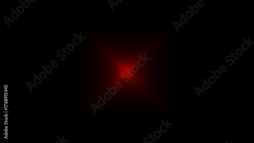 Red Square Light Glow abstract