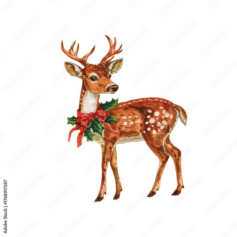 Obraz premium Reindeer wildlife antelope figurine.