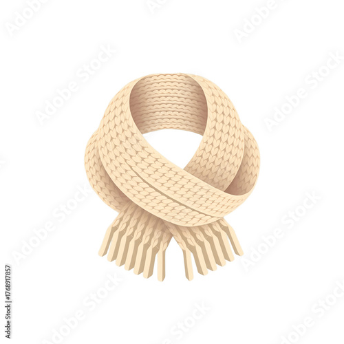 Beige Scarf Winter Accessory