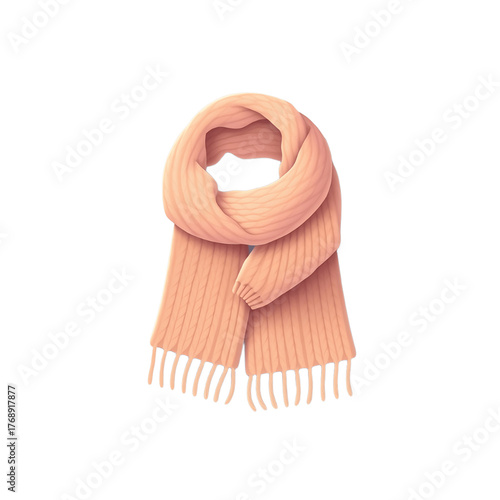 Orange Scarf Winter Accessory