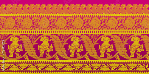 beautiful graphic saree design and this sari design is in Indian style which is for textile fashion industry and it can be used as wallpaper backdrop and website bg this style is originated in india 