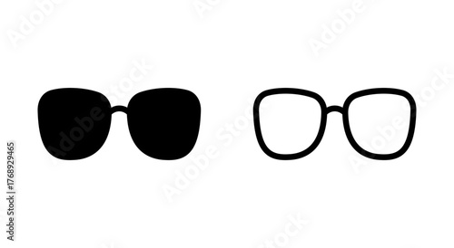 Glasses icon symbol for apps and websites. Glasses sign and symbol