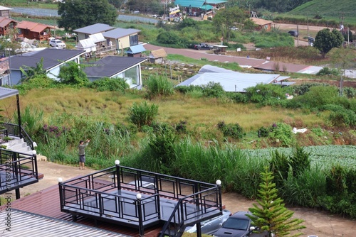 view of the village of the river