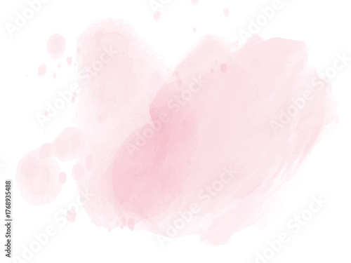 淡いピンク色の抽象的な水彩イメージ 背景テクスチャー