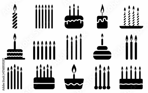 birthday cake and candles