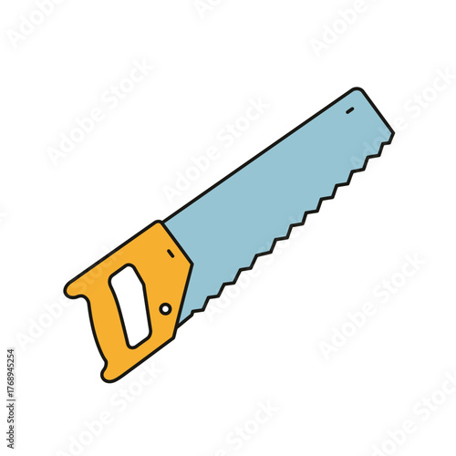 Flat Design Saw Tool Illustration