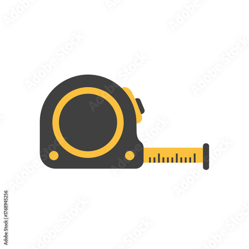 Flat Design Tape Measure Icon