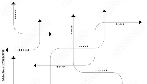 Vectors Abstract connecting lines and dots.