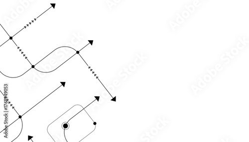 Vectors Abstract connecting lines and dots. Social networking, network connection and global communication technology background.