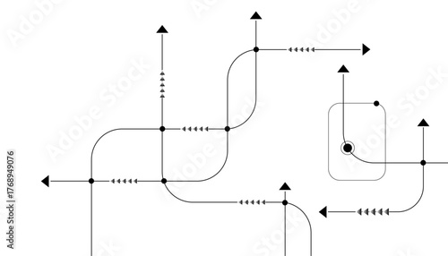 Vectors Abstract connecting lines and dots. Social networking, network connection and global communication technology background.