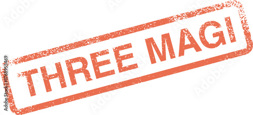 Commemorative Three Magi Stamp Design for Christian Epiphany Feasts and Traditional Holiday Gatherings