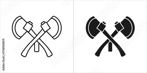 Illustration of two crossed axes
