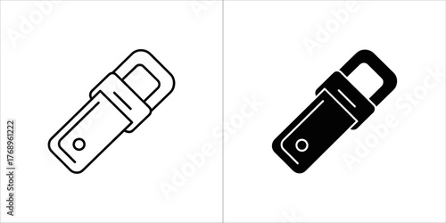 Illustration of a flash drive, showcasing its design and functionality