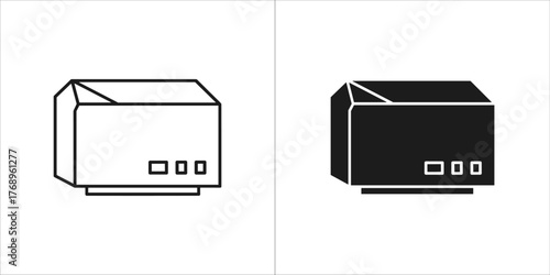 Illustration of a settop box for television entertainment