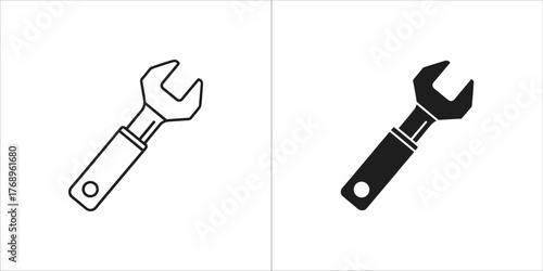 Illustration of a wrench, a versatile tool for various mechanical tasks and repairs