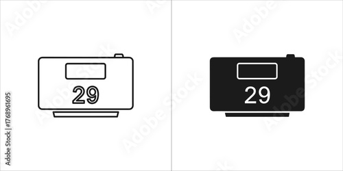 Illustration of a thermostat, indicating temperature control and energy efficiency