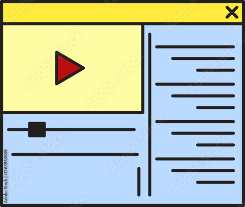 Modern video editing software screen mockup