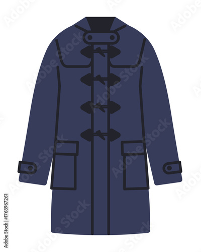 ダッフルコートのイラスト