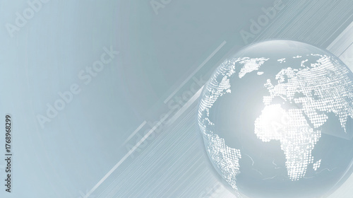 Abstract Global Network Digital Sphere
