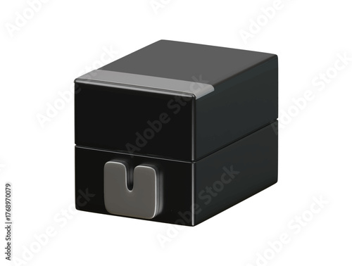 niobium capacitor icon 3d illustration render