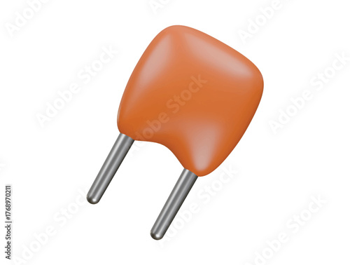 film capacitor icon 3d illustration render