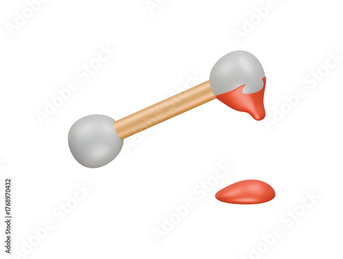 evidence icon 3d illustration render