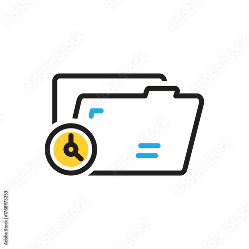 Multi color icon for temporary