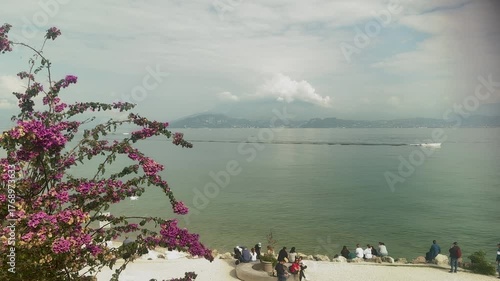 Sirmione, Garda lake, Italy,2025,october,2nd, landscape of the lake