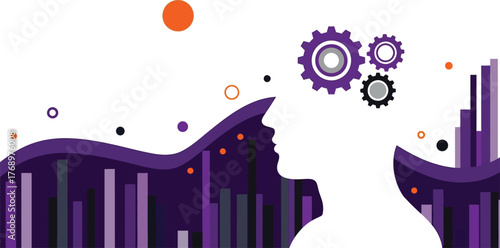 Artificial intelligence ai machine learning and deep learning concept editable vector