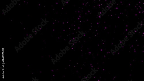 Modern abstract purple particles floating and shimmering with elegant subtle motion on a dark background animation