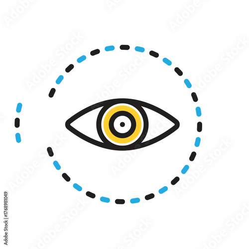 Multi color icon for visible